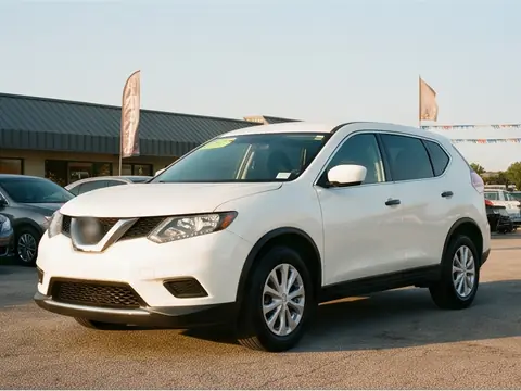A white 2017 compact SUV on the lot. Sample photo.